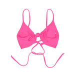 Nelly Bright Pink Jesse Top | Front Knot Adjustable Bikini Top Midori Bikinis
