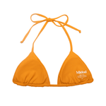 Zoya Orange Indah Top | Minimalist String Triangle Bikini Top Midori Bikinis