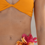 Zoya Orange Kinsley Top | Women's Slip-On Yoga and Swim Top Midori Bikinis