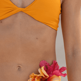 Zoya Orange Kinsley Top | Women's Slip-On Yoga and Swim Top Midori Bikinis