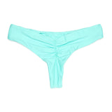 Aruba Teal Blue Brayden Bottom: Sustainable Cheeky Coverage - Midori Swimwear Midori Bikinis
