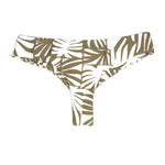 Green Palm Print Brayden Bikini | Cheeky Brazilian Surf Swim Bottom Midori Bikinis