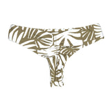 Green Palm Print Brayden Bikini | Cheeky Brazilian Surf Swim Bottom Midori Bikinis