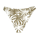 Green Palm Print Bikini Bottom | Almost Full Coverage Swim Midori Bikinis