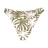 Green Palm Print Bikini Bottom | Almost Full Coverage Swim Midori Bikinis