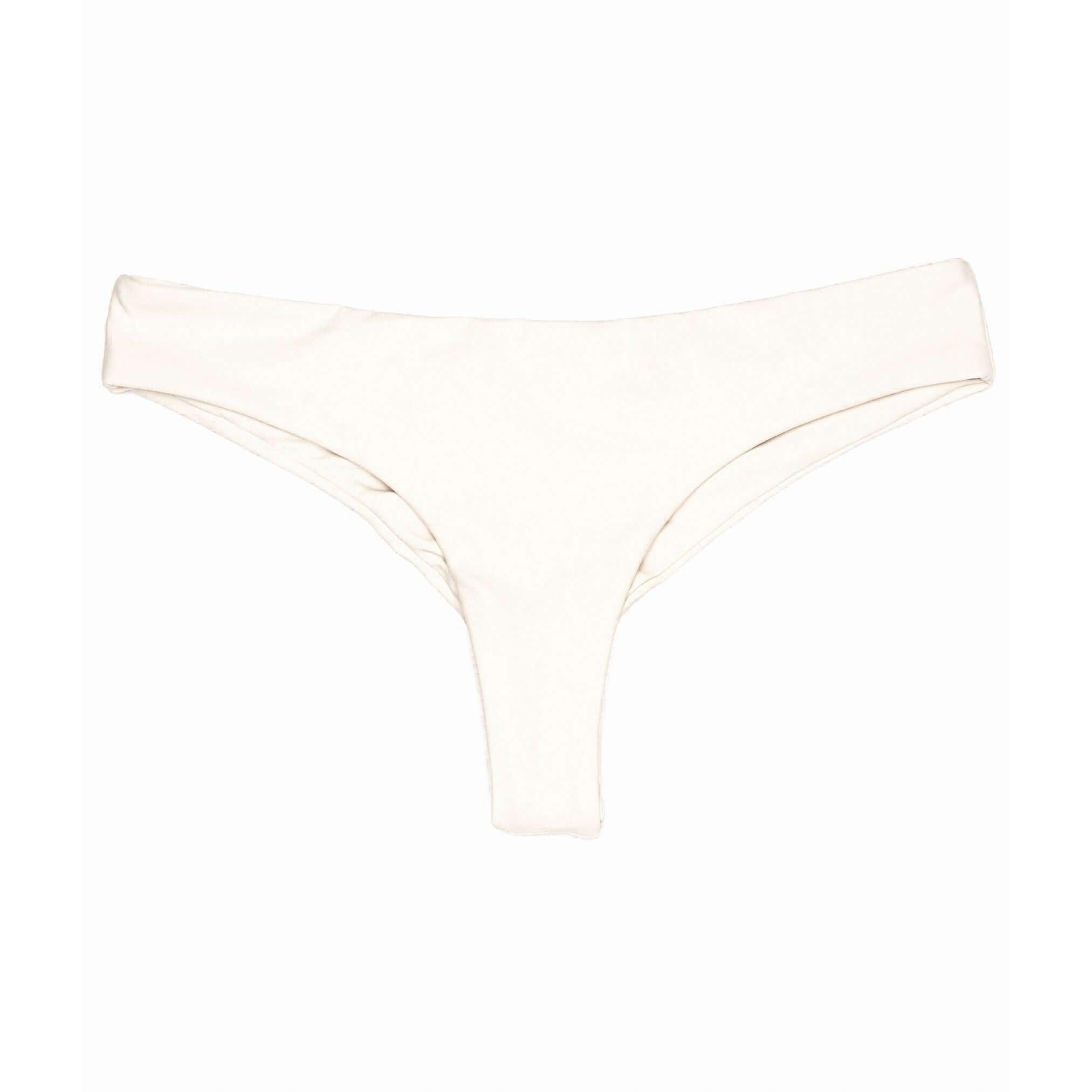 Ecru Off-White Cream Brayden Bottom | Cheeky Brazilian Bikini Bottom Midori Bikinis