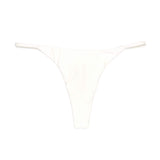 Ecru Off-White Cream Cruz Bottom | Minimal Thong Bikini Bottoms Midori Bikinis
