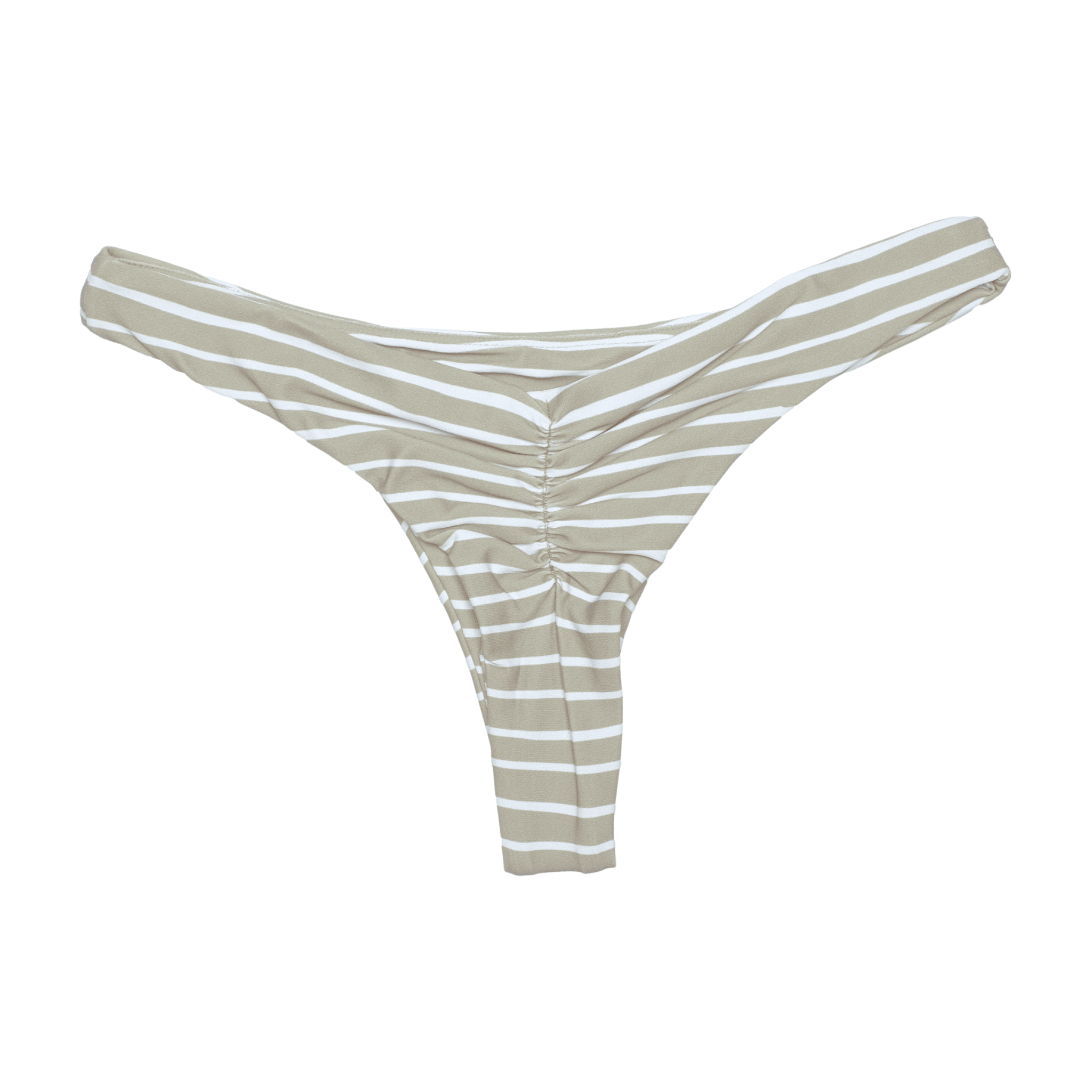 Malta Green Striped Kai Bottom | Tiny Scrunch Swim Bottoms Midori Bikinis