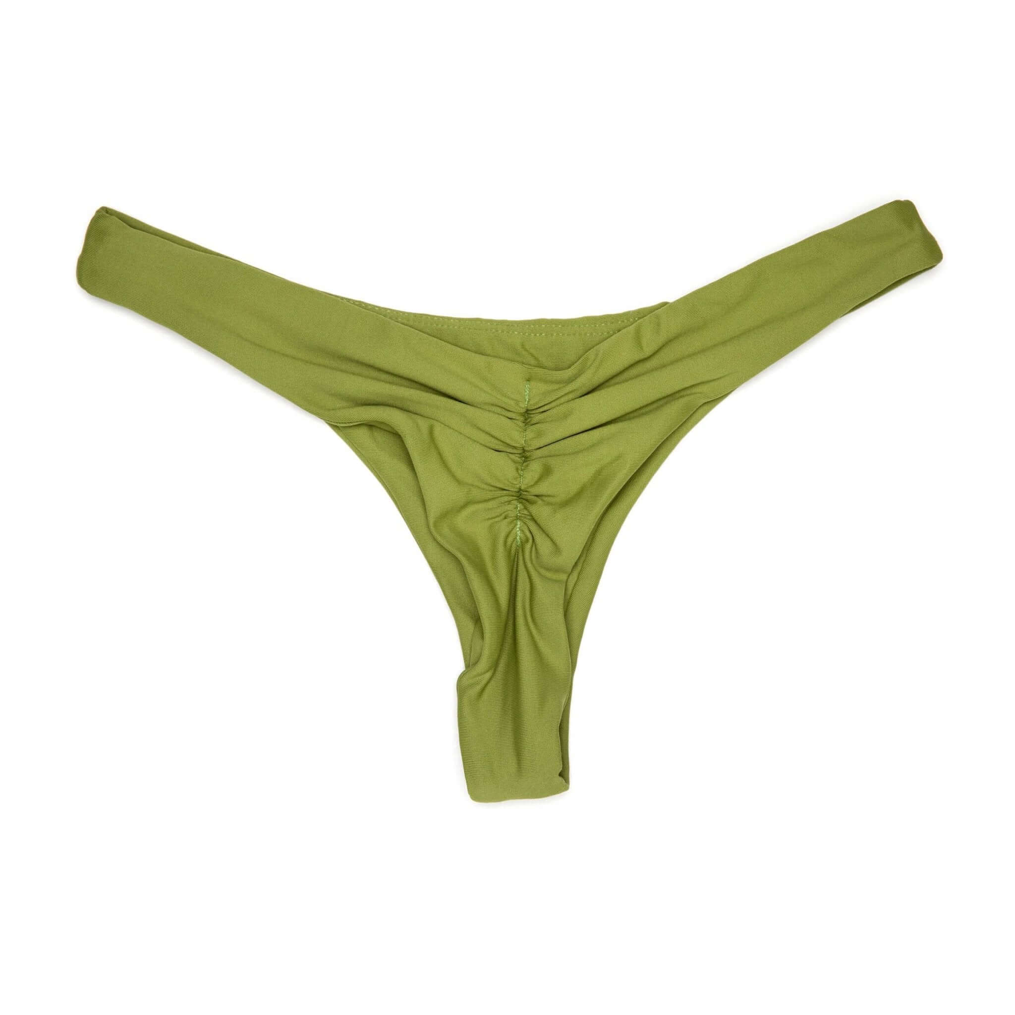 Matcha Green Kai Bikini | Tiny Scrunch Swim Bottoms Midori Bikinis