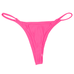 Bright Pink Cruz Minimal Coverage Thong Bottom - Midori Bikinis Midori Bikinis