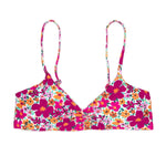 Pua Purple Scoop Floral Bikini | Adjustable Surf and Swim Top Midori Bikinis